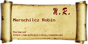 Merschilcz Robin névjegykártya